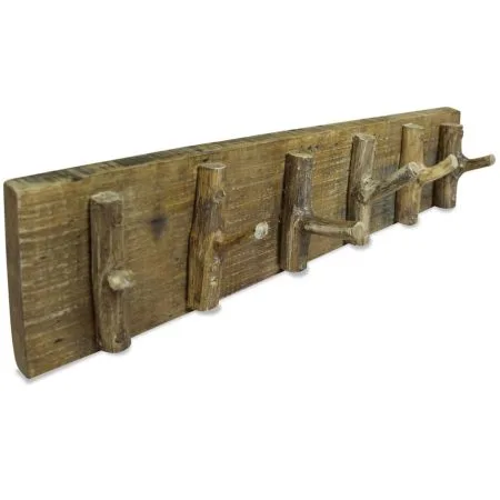 Porte-manteau Bois de récupération massif 60 x 15 cm