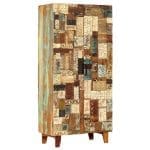 Buffet sculpté à la main 85x45x180 cm Bois récupération solide
