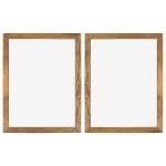 Cadres photo 2 pcs 90x70cm Bois de récupération solide et verre