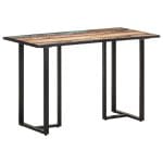 Table de salle à manger 120 cm Bois de récupération massif