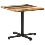 Table de bistro Carrée 80x80x75 cm Bois de récupération massif