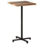 Table de bistro Carrée 60x60x110 cm Bois de récupération massif
