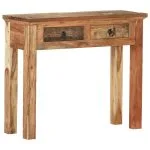 Table console 90,5x30x75 cm Bois d'acacia et de récupération