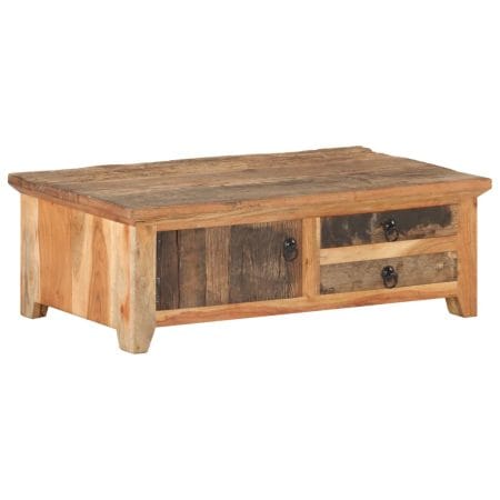 Table basse 90x50x31 cm Bois de récupération massif