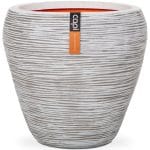Capi Pot à fleurs Nature Rib conique 42 x 38 cm ivoire KOFI362
