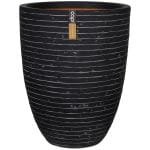 Capi Pot à fleurs Nature Row élégant bas 36x47 cm anthracite KRWZ782