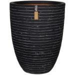 Capi Pot à fleurs Nature Row élégant bas 46x58 cm anthracite KRWZ783