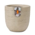 Capi Pot à fleurs Waste Rib 35x34 cm Beige terrazzo