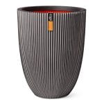 Capi Vase élégant Groove 34x46 cm anthracite
