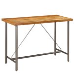 Table de bar Teck recyclé massif 150x70x106 cm