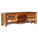 Meuble TV 120x30x40 cm Bois de récupération massif