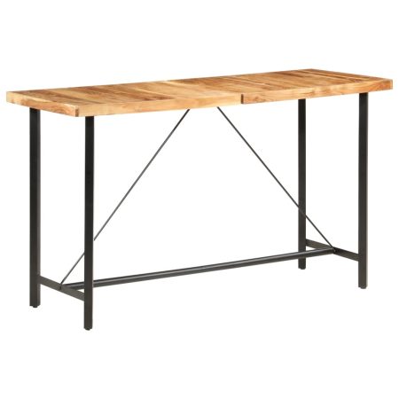 Table de bar 180x70x107 cm bois d'acacia massif