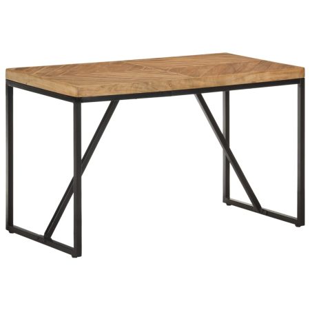 Table à manger 120x60x76 cm Bois massif d'acacia et de manguier