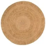 Tapis Jute tressé à la main 150 cm Rond