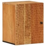 Armoire de salle de bain murale 38x33x48cm bois massif d'acacia