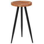 Table de bar en rondins Ø53x105 cm bois d'acacia solide
