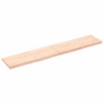 Étagère murale 160x30x(2-4) cm bois de chêne massif non traité