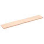 Étagère murale 180x30x(2-4) cm bois de chêne massif non traité