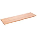Étagère murale marron clair 100x30x2cm bois chêne massif traité