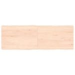 Dessus de table bois massif non traité bordure assortie