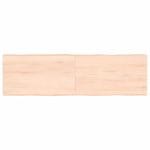 Dessus de table bois massif non traité bordure assortie
