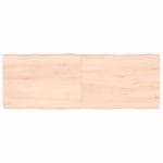 Dessus de table bois massif non traité bordure assortie