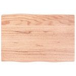 Dessus de table bois chêne massif traité bordure assortie