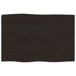 Dessus de table bois chêne massif traité bordure assortie