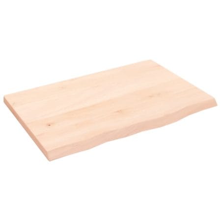 Dessus de table 60x40x2 cm bois de chêne massif non traité