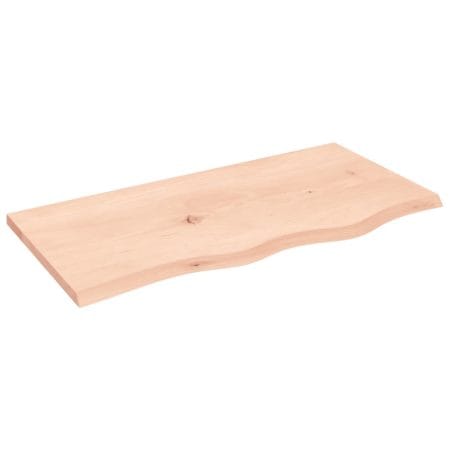 Dessus de table 80x40x2 cm bois de chêne massif non traité