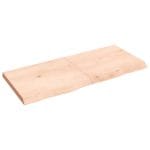 Dessus de table 140x60x(2-6) cm bois de chêne massif non traité
