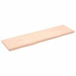 Dessus de table 180x50x(2-6) cm bois de chêne massif non traité