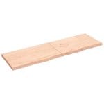 Dessus de table 200x60x(2-6) cm bois de chêne massif non traité