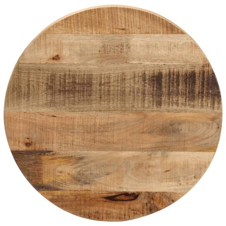 Dessus de table Ø 50x3,8 cm rond bois massif de manguier brut