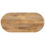 Dessus de table 100x40x2,5 cm ovale bois massif de manguier