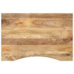 Dessus de bureau avec courbe 100x50x2,5 cm manguier massif brut