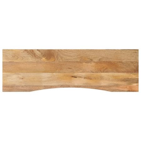 Dessus de bureau avec courbe 160x50x2,5 cm manguier massif brut