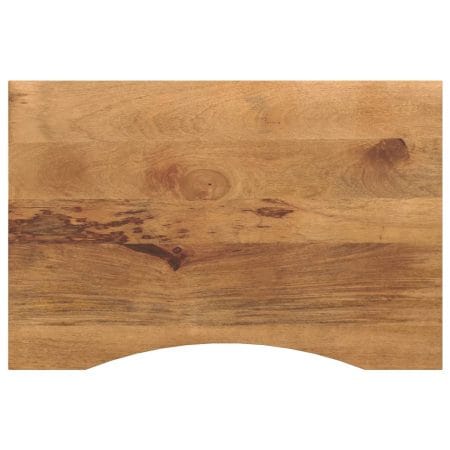 Dessus de bureau avec courbe 100x50x2,5 cm manguier massif brut