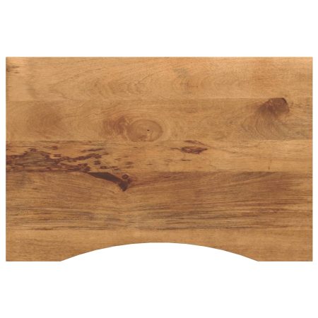Dessus de bureau avec courbe 100x60x2,5 cm manguier massif brut