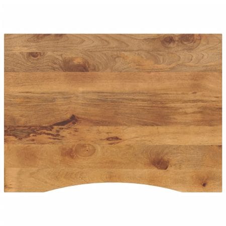 Dessus de bureau avec courbe 100x80x2,5 cm manguier massif brut