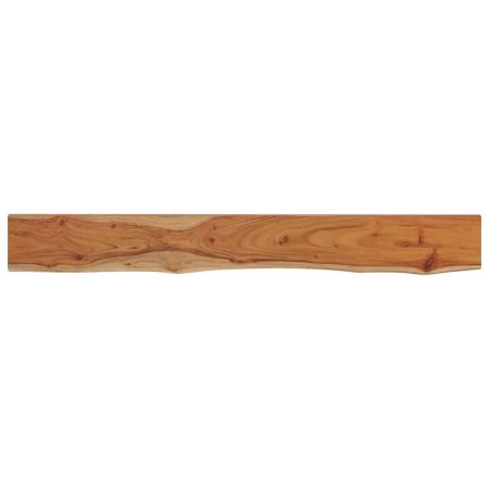 Étagère murale rectangulaire massif acacia bordure assortie