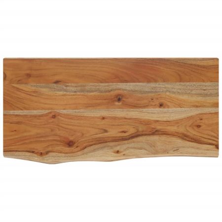 Étagère murale rectangulaire massif acacia bordure assortie