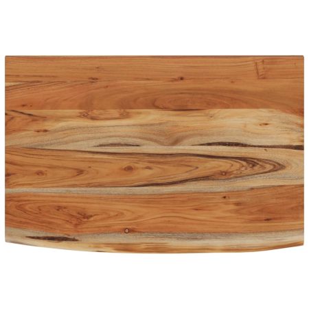 Étagère murale rectangulaire massif acacia bordure assortie