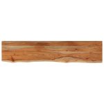 Étagère murale rectangulaire massif acacia bordure assortie