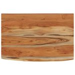Étagère murale rectangulaire massif acacia bordure assortie