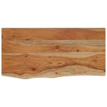 Étagère murale rectangulaire massif acacia bordure assortie