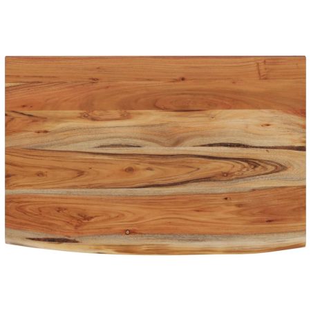 Étagère murale rectangulaire massif acacia bordure assortie
