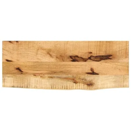 Accueil 40 Dessus de table 80x20x2,5 cm bord vif bois massif manguier brut