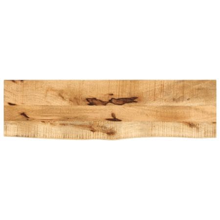 Dessus de table 110x30x2,5cm bord vif bois massif manguier brut