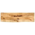 Dessus de table 120x40x2,5cm bord vif bois massif manguier brut